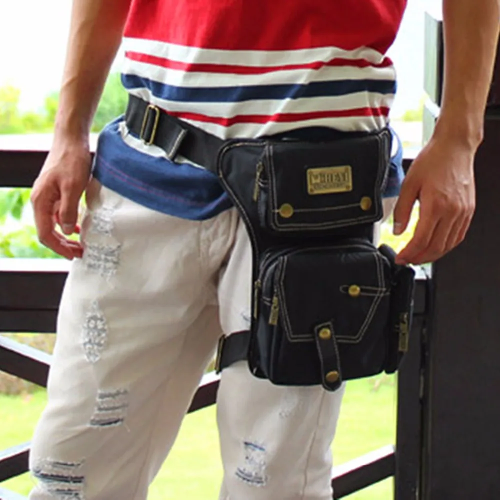 Водонепроницаемая нейлоновая поясная сумка для мужчин мотоциклетный мессенджер