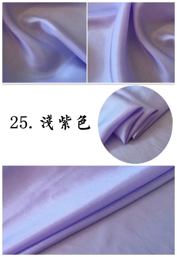 25 light purple 5 м/лот) шелк Ткань для шитья 9 momme habutai habotai подкладочные ткани tecido Тюль Ткань tissu чистый шелк тутового дерева - Цвет: 25 light purple
