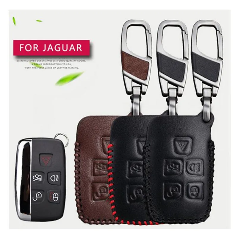 Чехол для ключей из натуральной кожи с дистанционным управлением Jaguar XF XK XKR X type V12