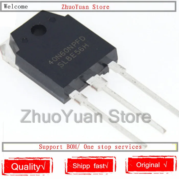 10 шт./лот 40N60NPFD TO-3P 40N60 600V 40A с изолированным затвором(IGBT) SGT40N60NPFDPN TO3P
