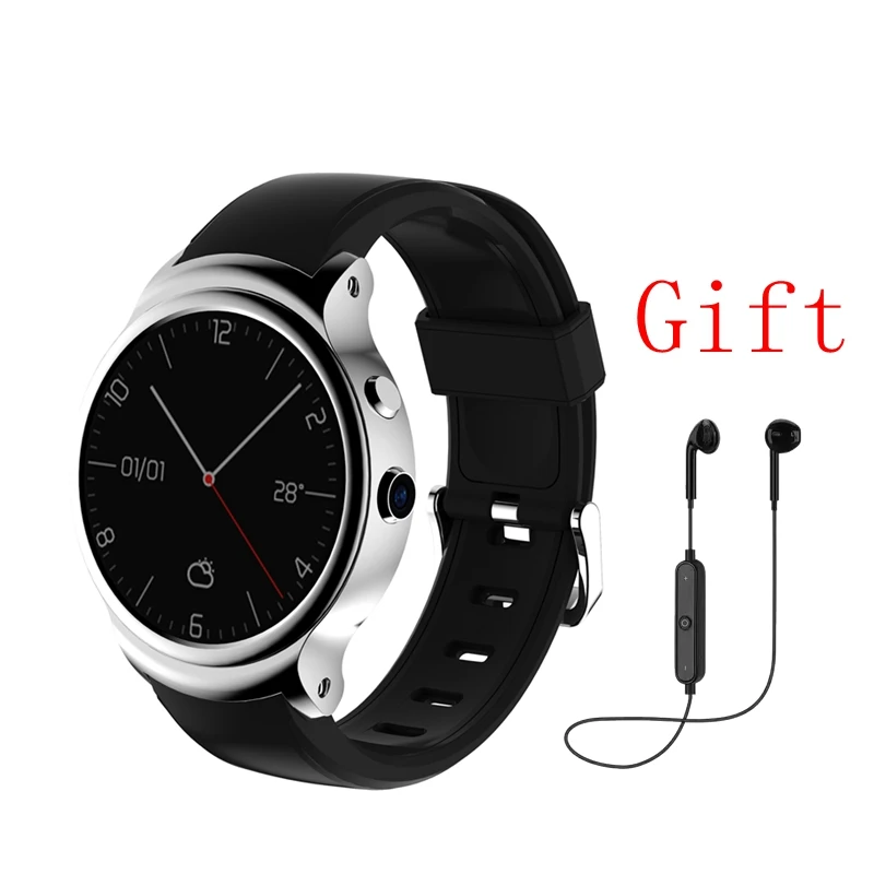 silver add gift I3 3g Смарт-часы Android 5,1 MTK6580 водонепроницаемые Смарт-часы монитор сердечного ритма носимые часы 500 мАч 2МП камера WiFi gps для мужчин - Цвет: silver add gift