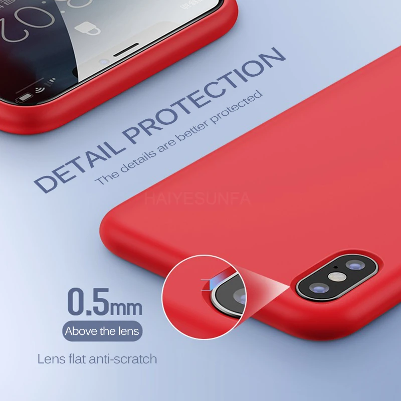 Роскошный жидкий силиконовый чехол-бампер для IPhone 8 6 6S 7 Plus мягкая задняя крышка