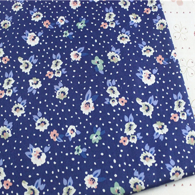Хлопчатобумажная Поплиновая ткань с цветочным принтом 50x145 см|cotton poplin fabric|poplin