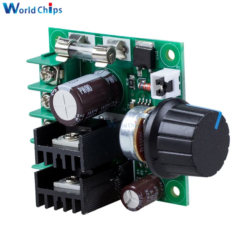 DC 12 V-40 V 10A ШИМ DC переключатель управления скоростью двигателя Модуль управления Лер регулятор напряжения диммер 3 кГц поворотный 100K потенциометр