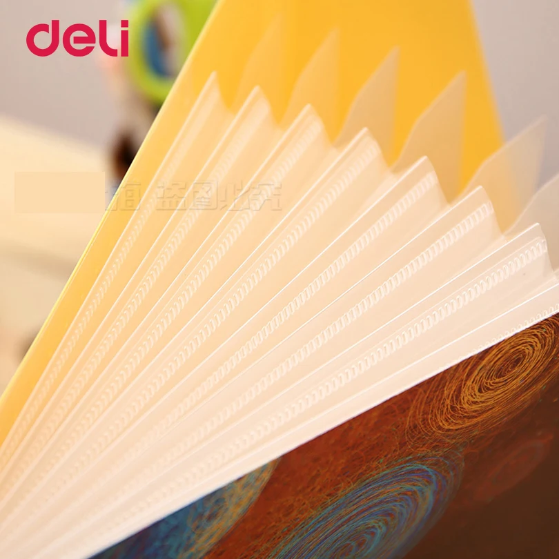 Deli прочный водонепроницаемый расширяющийся бумажник формата А4 Удобная папка