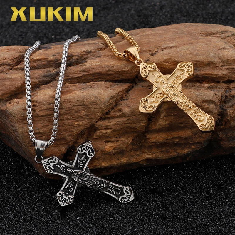 RP134 Xukim ювелирные изделия из нержавеющей стали PVD золотое покрытие Девы Марии