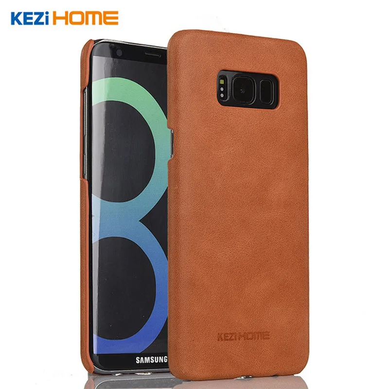 Kezihome для Samsung S8 чехол матовый Пояса из натуральной кожи задняя крышка Жесткий