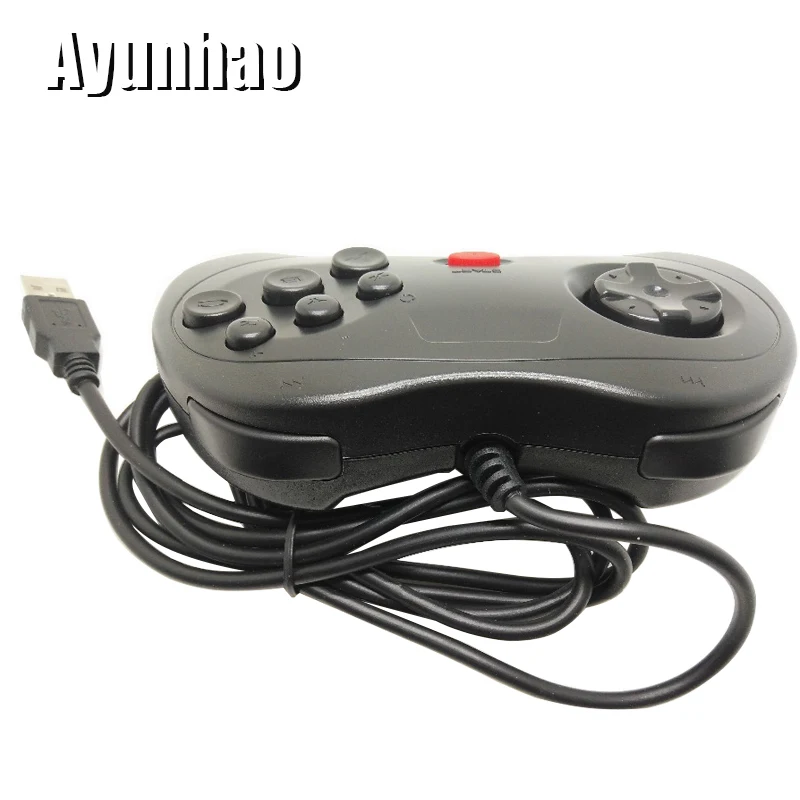 2 шт. USB игровой контроллер 6 кнопок SEGA джойстик держатель для ПК MAC Mega Drive Genesis/MD2 Y1301
