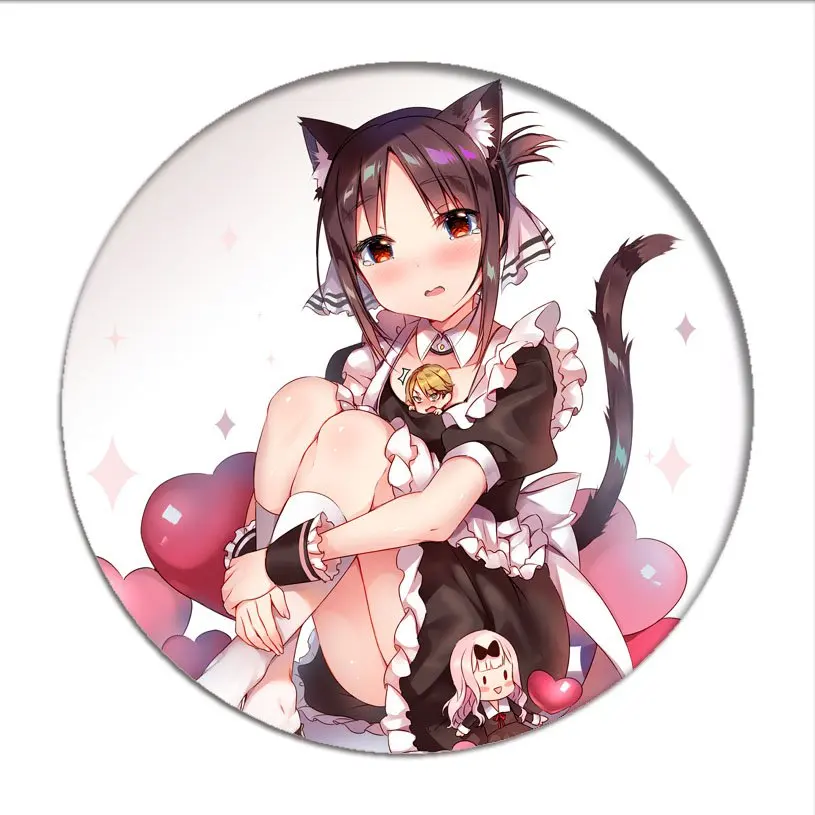 Брошь Kaguya sama с надписью Love is War| |