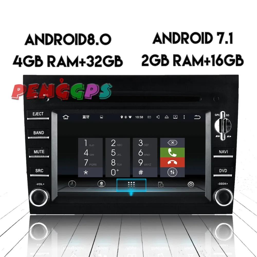 Android 8 0 7 1 автомобильный радиоприемник стерео головное устройство GPS для Porsche Boxter