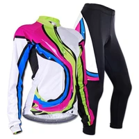 new arrival 2018 spring autumn cycling jersey women fancy novel maillot ciclismo long sleeve bisiklet mtb bike clothinggel pad