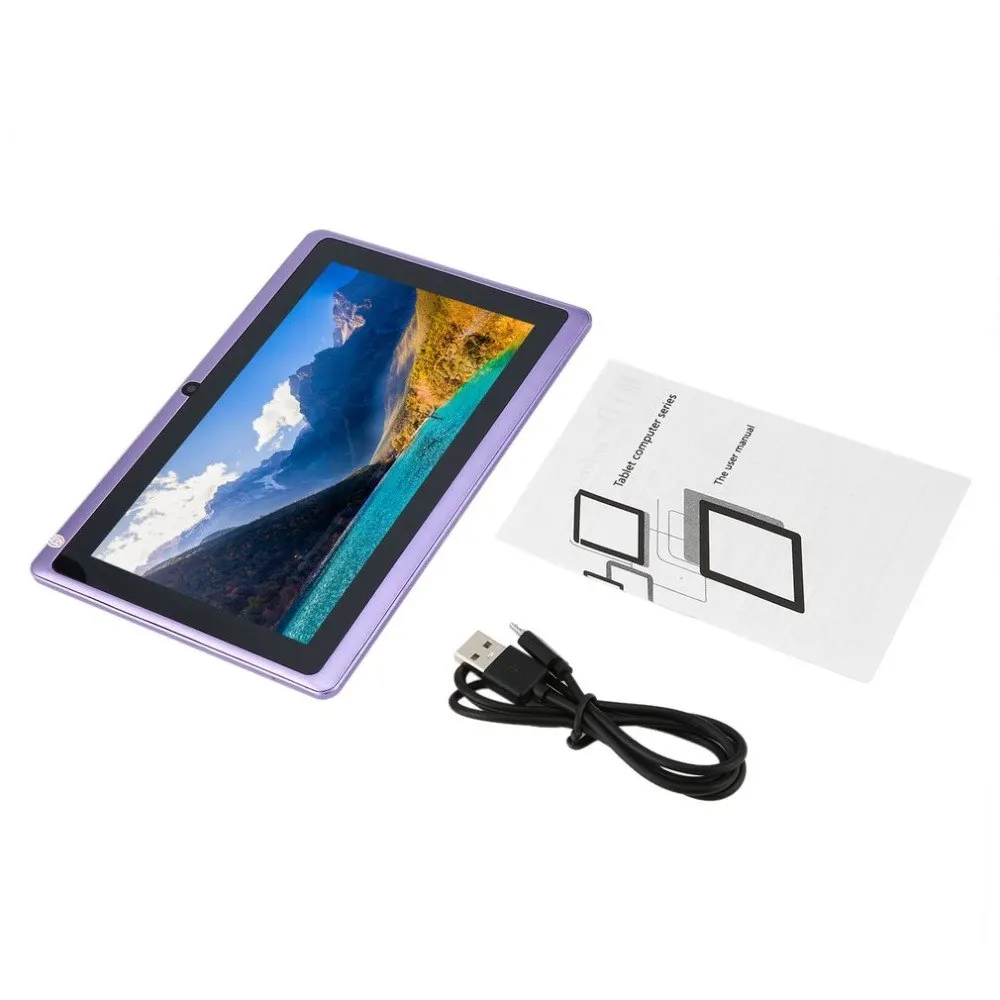 Ainol 7 дюймов планшеты для детей PC 512MB+ 4GB A33 quad core Двойная камера 1024*600 Android 4,4 планшетный ПК с силиконовой крышкой