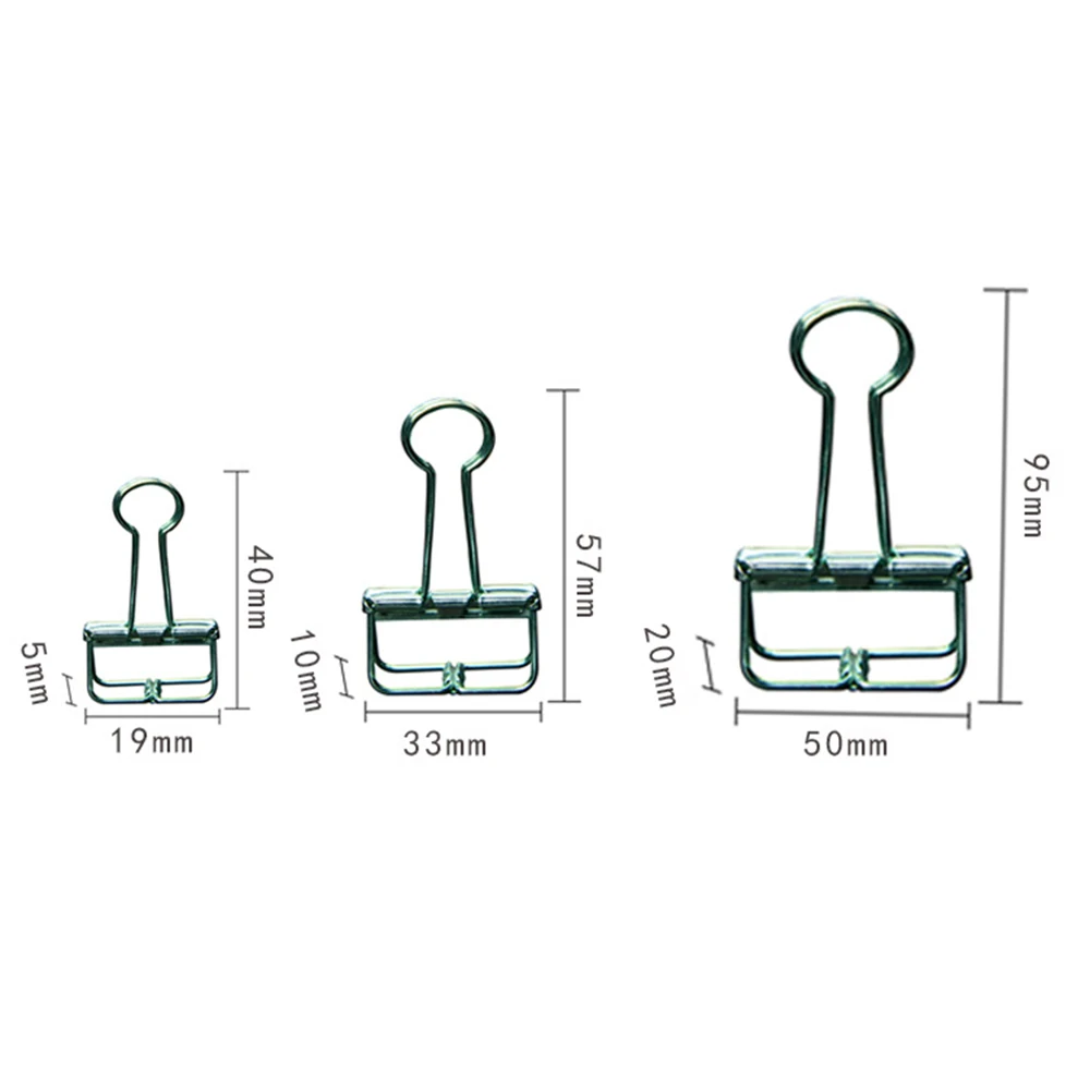 

Simple Metal Hollow Long Tail Clip Creative Stationery Handbook Cute Color Office Paper Dovetail Clip Test Paper Clip Wholesale