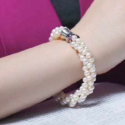 Женское Ожерелье с натуральным пресноводным жемчугом подарок на день матери 925