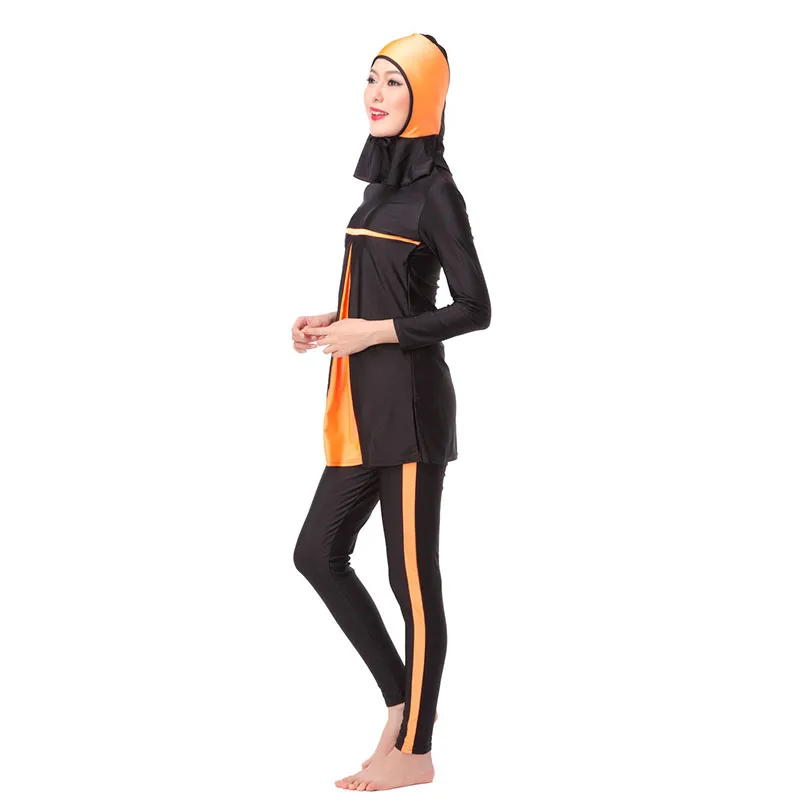 Модный Мусульманский купальник большого размера Женский исламский хиджаб