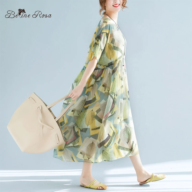 Женское летнее платье с принтом BelineRosa Повседневное модель XMR00055 лето 2018|summer dress|women