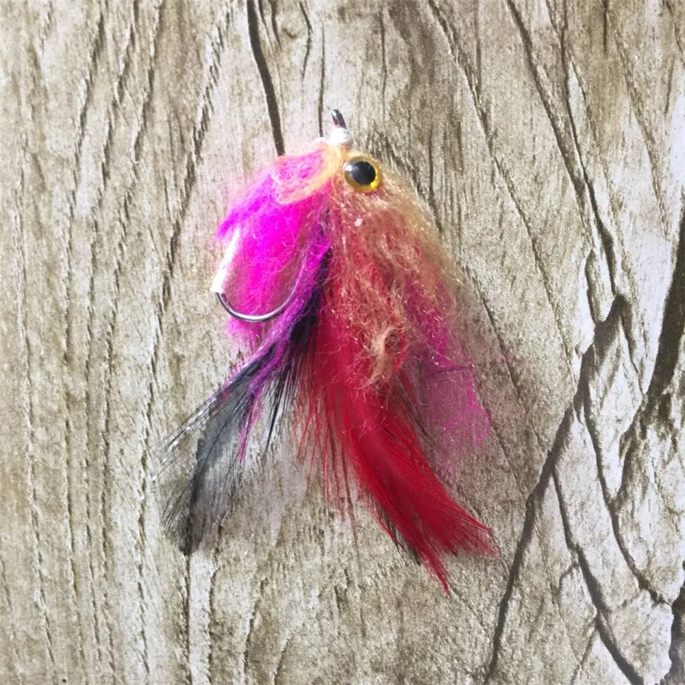 1Pc 10cm Trout Fishing Lure Steelhead Salmon Pike Streamer Fly Flies Single Dry Bait with Hook | Спорт и развлечения