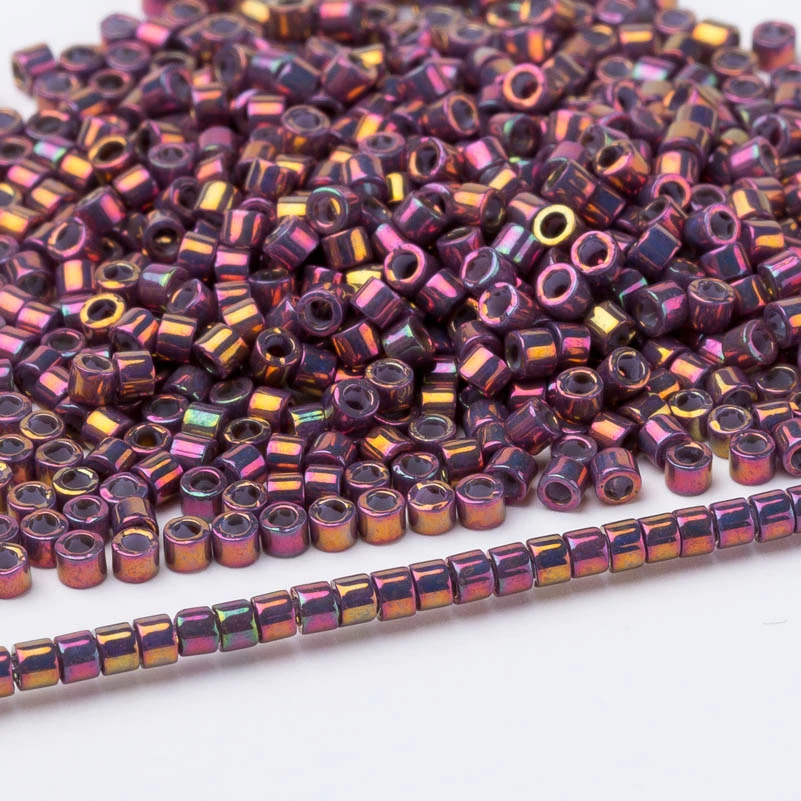 DB1014 Taidian Beadwork металлические бусины Miyuki Delica 11/0 для бисера браслет 1,6x1,3 мм японский бисер поставщик 10 г/лот около 2000 штук - Цвет: DB1014