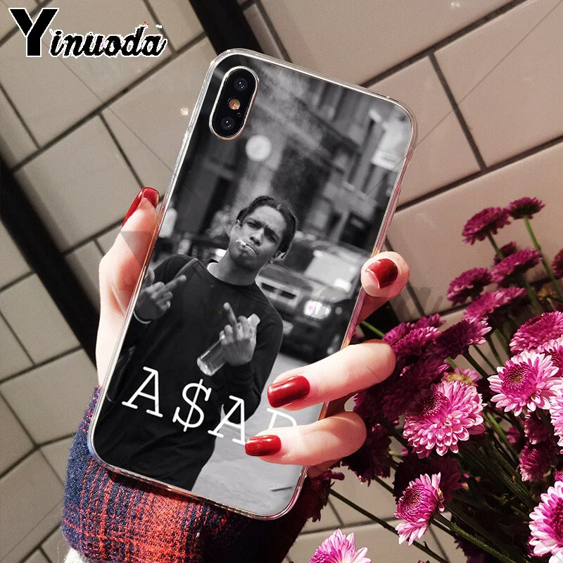 Yinuoda A$ AP Asap Rocky Lord Flacko простые мягкие термополиуретановые чехлы Модные Цветные чехлы для телефонов для iPhone 8 7 6 6S Plus X XS max 5 5S SE XR