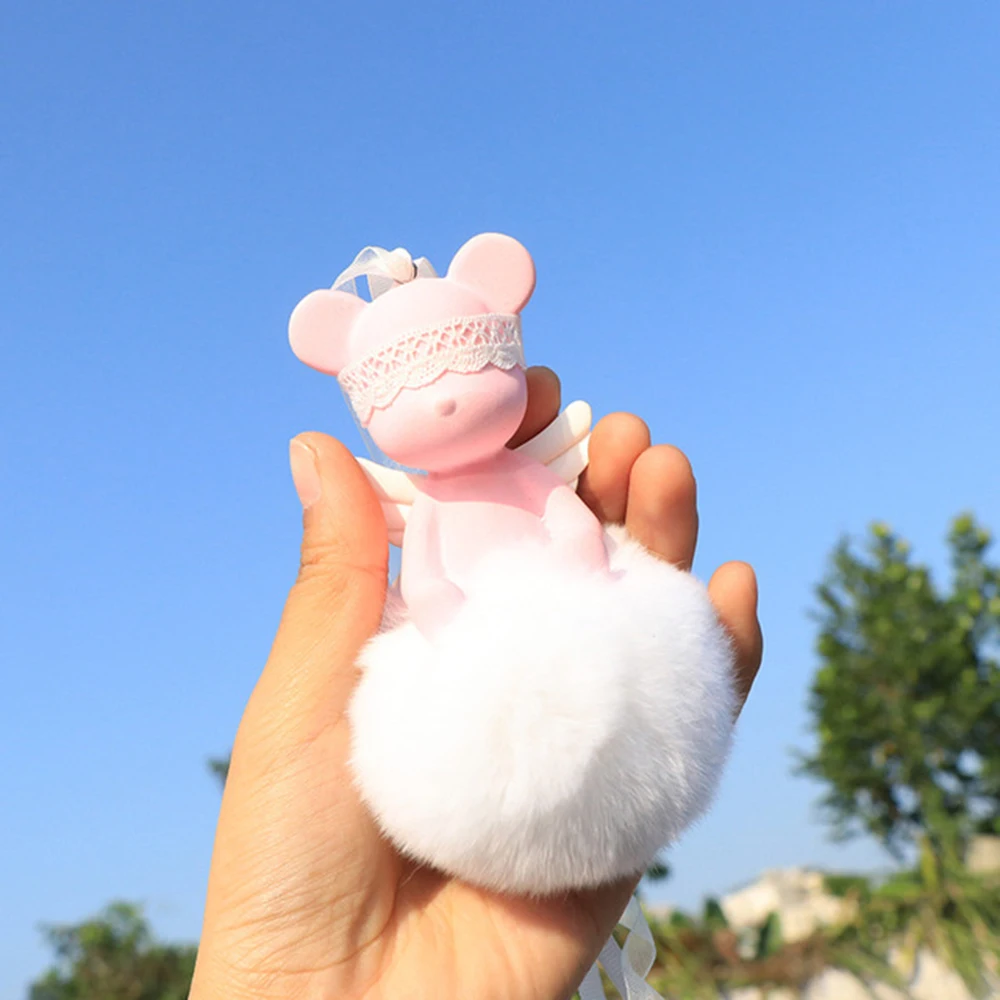 Подвеска для автомобиля в виде ангела медведя парфюма ароматизатор освежитель