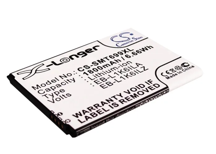 EB-L1K6ILA аккумулятора Cameron Sino 1800 мАч EB-L1K6ILZ для Samsung/Verizon SCH-i415 I425 T699 T-Mobile Galaxy Stratosphere 2 |