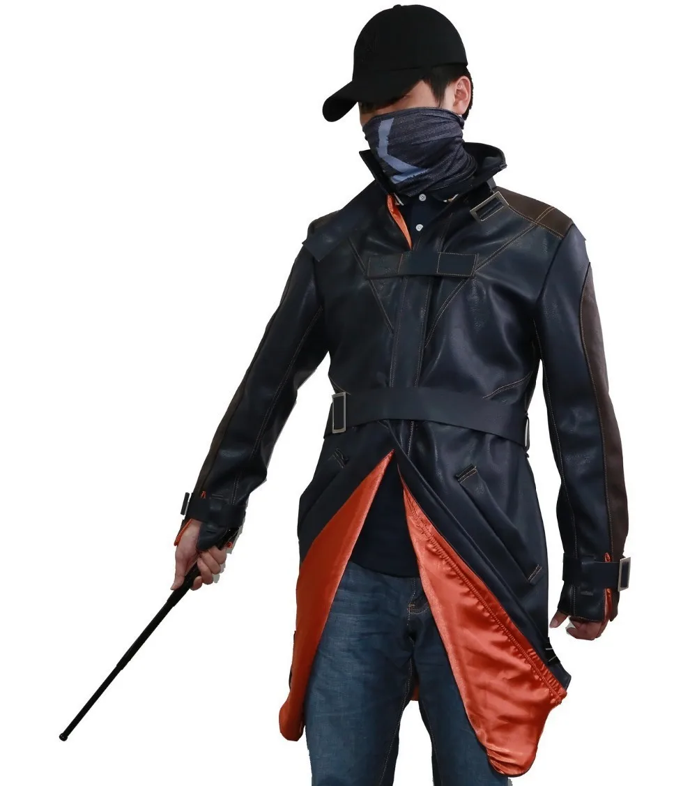 Часы Собаки Aiden Pearce шляпа бейсболки Косплей костюмная палочка и маска для