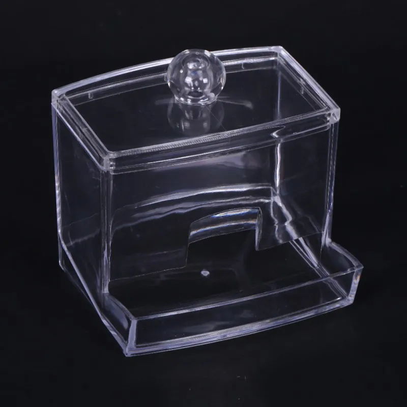 Органайзер для макияжа прозрачный акриловый ящик для хранения rangement maquillage ватные тампоны палочки органайзер для косметики de maquillaje