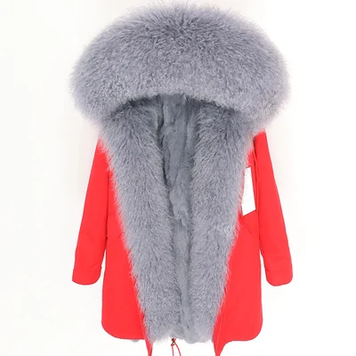 18 OFTBUY, зимняя женская куртка, большое натуральное меховое пальто, парка, Монгольская овчина, меховой воротник, подкладка из кроличьего меха Рекс, модное длинное пальто с кисточками - Цвет: 18