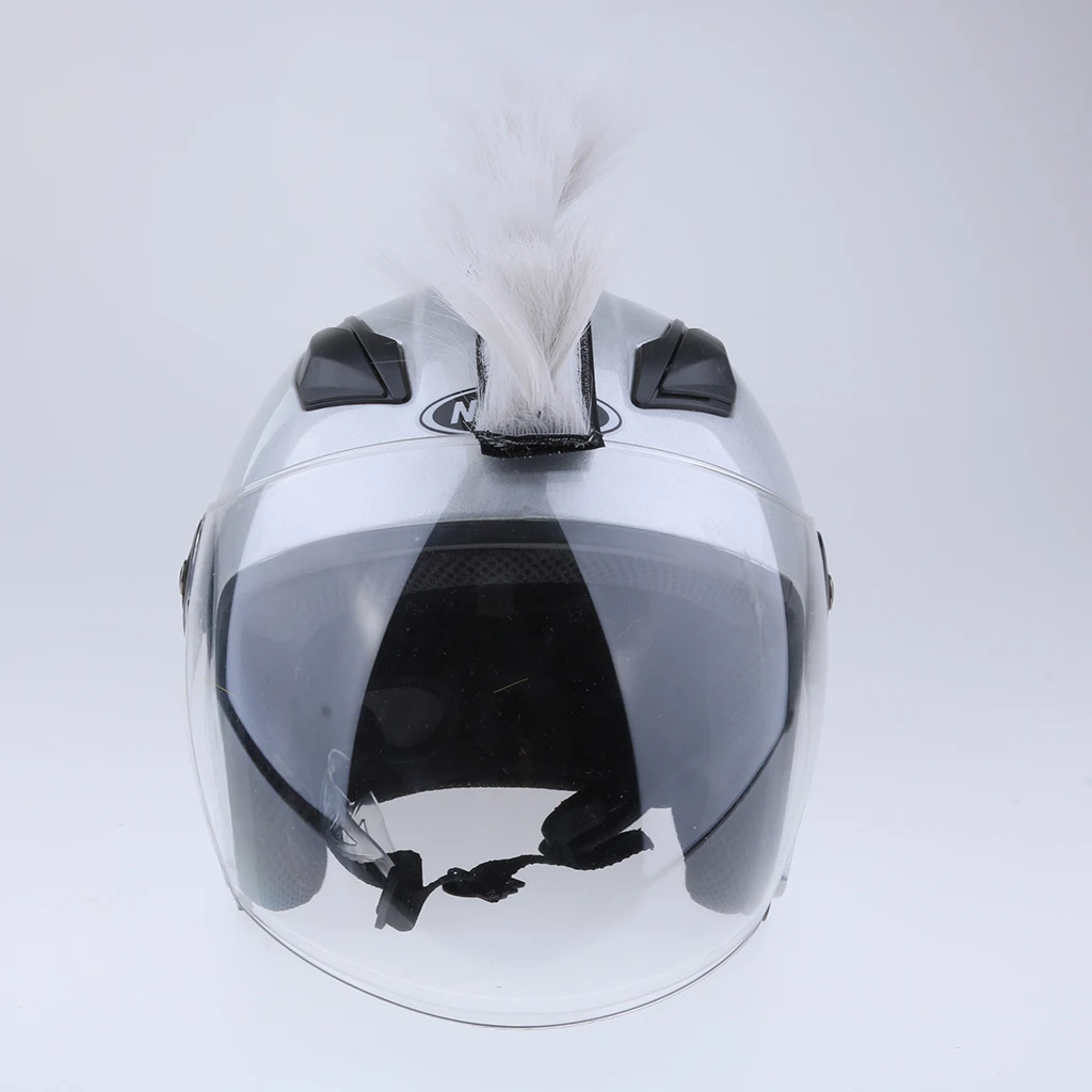 DIY Шлем Mohawk волосы панк волосы для мотоциклов лыж сноуборд шлемы действительно уникальный и много удовольствия парик-могавк на шлем волос