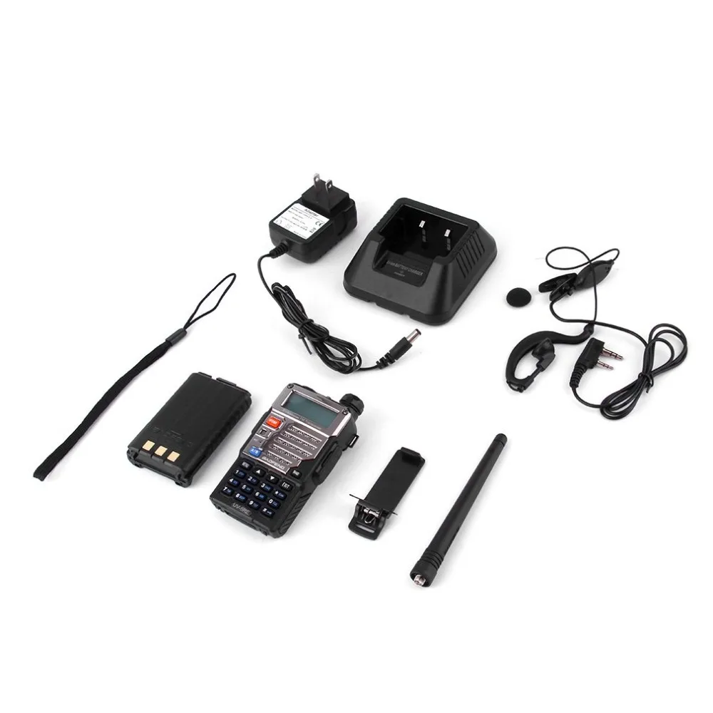 Baofeng BF-UV-5RE полностью черная рация Любительская двухсторонняя рация Vhf Uhf Двухдиапазонная радиоприемная рация для охоты в Москву