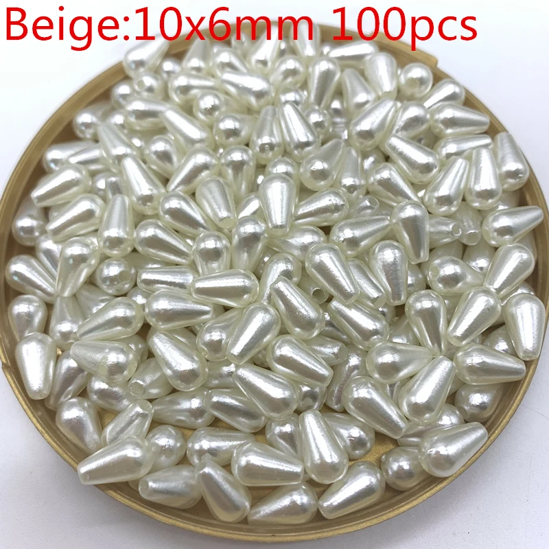 Новинка 2 цвета в форме капель воды искусственный жемчуг бусины с прямыми