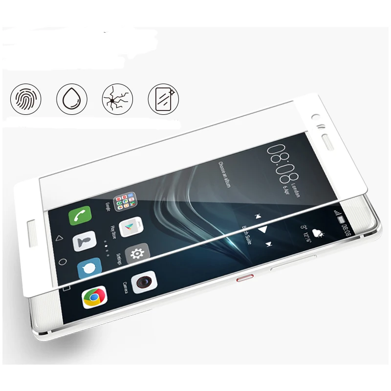 Защита для экрана Премиум Закаленное стекло Huawei Ascend P8 Lite P9 Plus полное покрытие