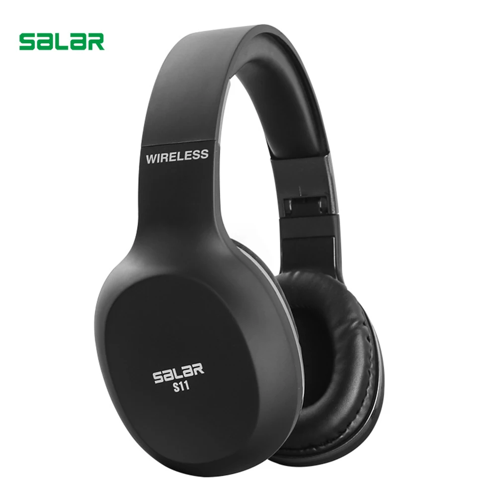 Беспроводные наушники Salar S11 Bluetooth 4 2 складные игровые с микрофоном для телефона