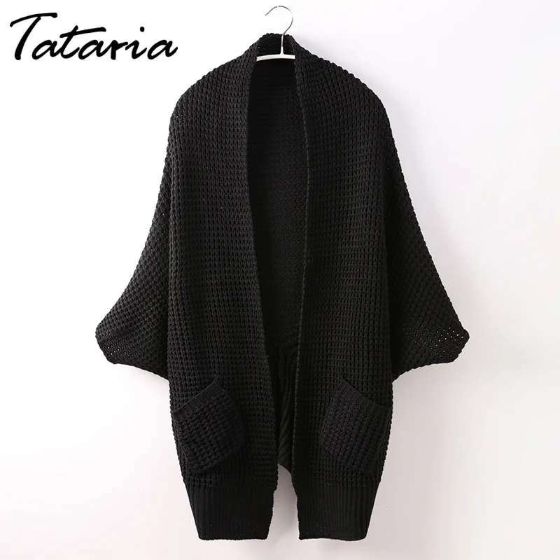 Большой зимний женский кардиган вязаный свитер пальто вязаные крючком кардиганы
