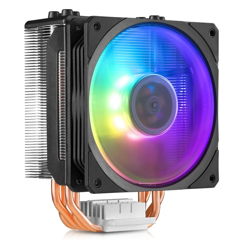 Master T400 Colorful Cpu Cooler 4 Heatpipes Radiator 120mm Rgb Fan For Intel 115x 1366 2066 2011 Amd Am4 Am3 Cpu Cooling