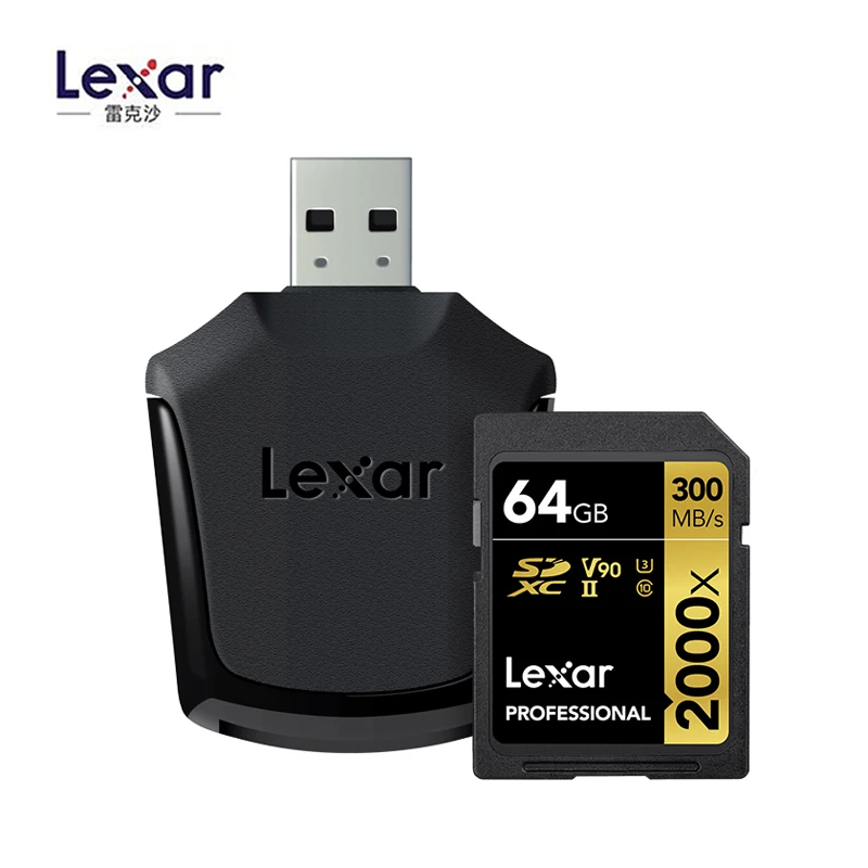 2018 оригинальный ограниченный флэш-накопитель Lexar 300 Sdhc 2000x для Sd-карты Sdxc Uhs-ii U3