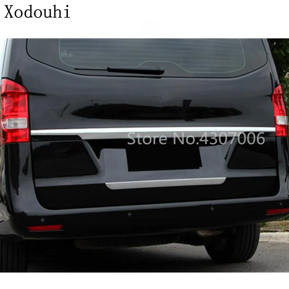 Car Styling Rear Door Tailgate Bumper Frame Plate Trim Lamp Trunk For Mercedes Benz Vito W447 2017 2018 2019 | Автомобили и