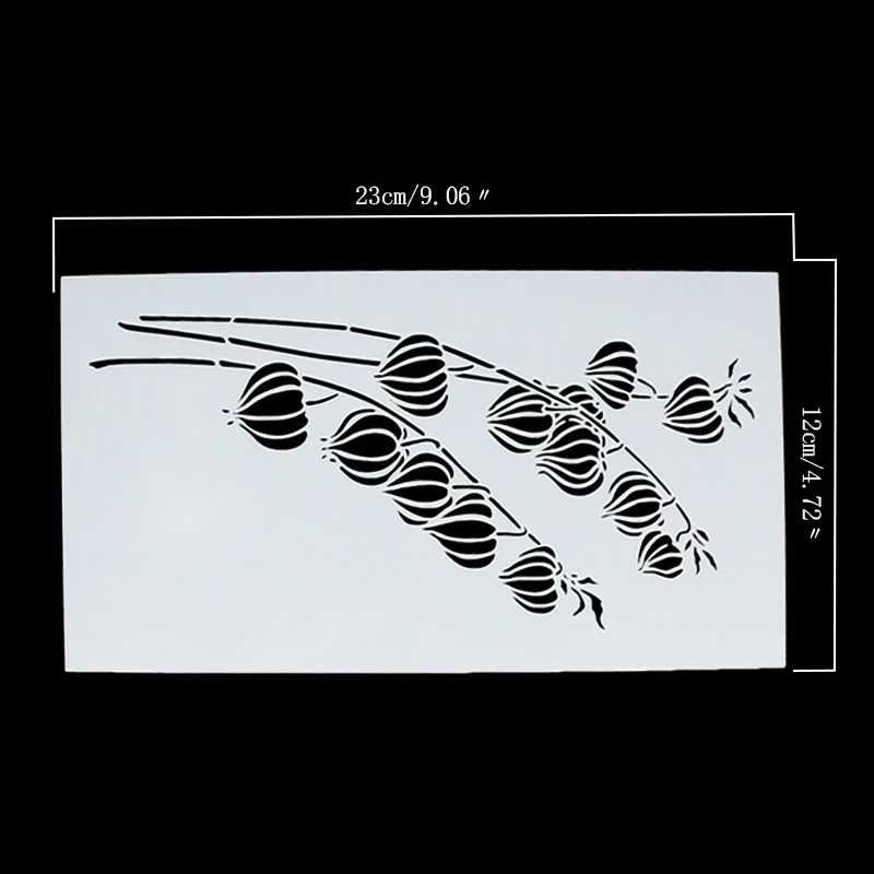 Фонарь цветок искусственное украшение кофейное печенье шаблон печать трафарет