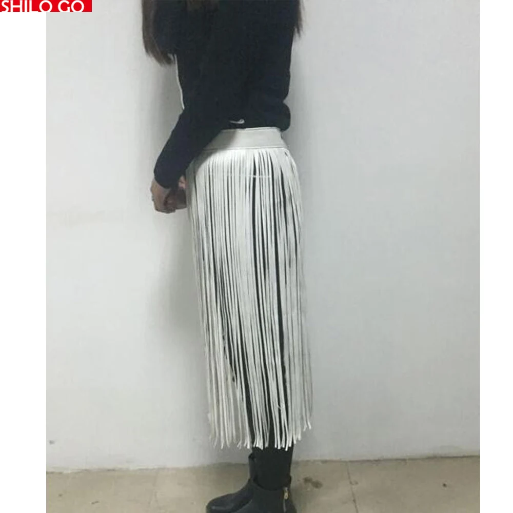 

2020 New Fashion Summer Women High Quality Retro Wild Gypsy Style Adjustable Long Paragraph Tassel Punk Imitation Leather Girdle