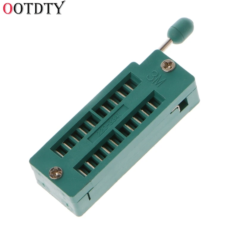 OOTDTY 2018 модный 16 20 24 28 40 P Pin 2 54 мм Зеленый DIP Тест Универсальный ZIF IC Тип
