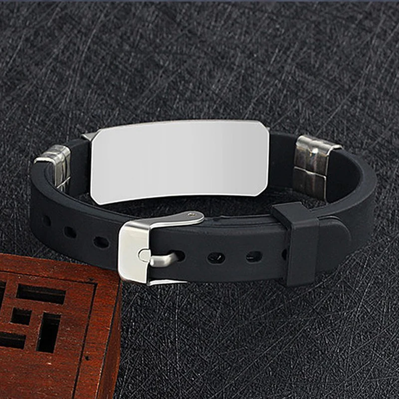 Браслет из нержавеющей стали с силиконовым покрытием мужской ювелирный браслет Pulseira Masculina Мужская мода Браслеты 2018 Винтажное крестовое обереговое украшение Ювелирные изделия.