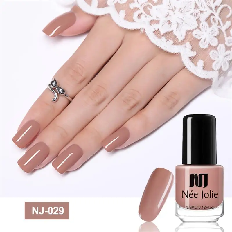 NEE JOLIE 3.5ML Nail Polish 12 Colors Art Varnish Fast Dry Decoration NJ-025 NJ-036 | Красота и здоровье