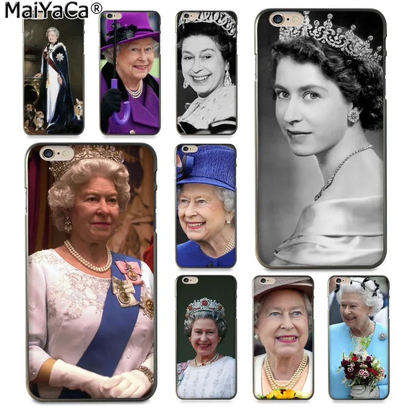 Ультра тонкий чехол для телефона MaiYaCa The Queen Elizabeth II Princess Модный Apple iPhone 8 7 6 6S Plus X 5 5S