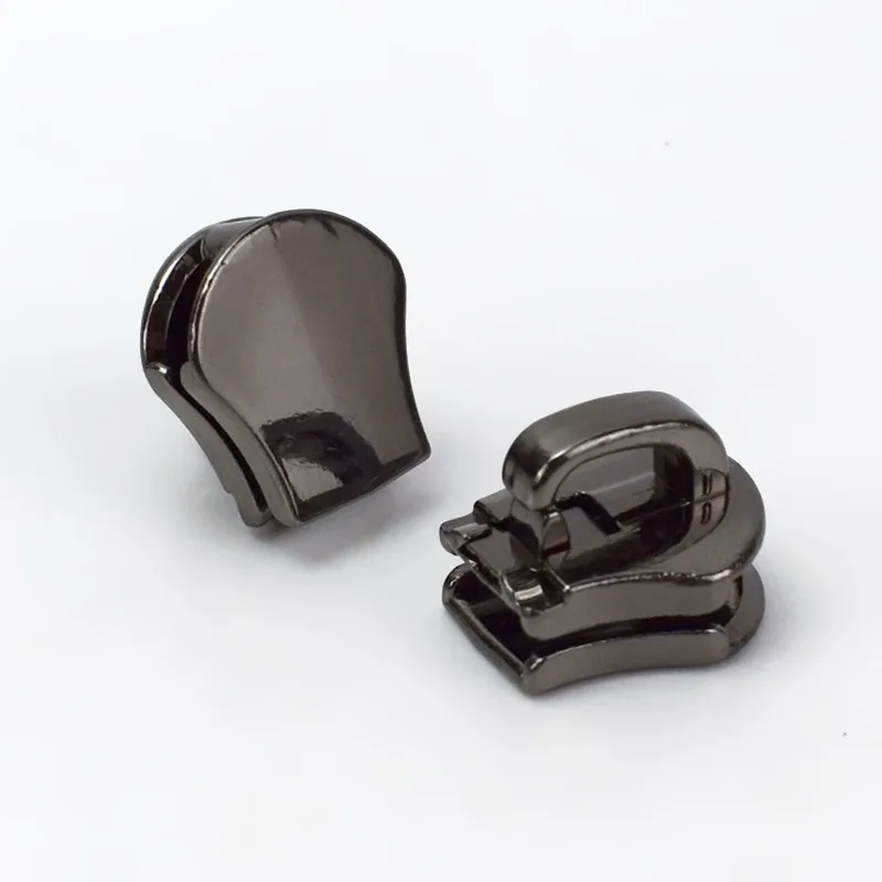 gunblack 10 шт. 10# экологически чистые не замок Металлические ползунки для молнии для металлической молнии сумка молния голова молния Ремонтный комплект одежды аксессуары KY814 - Цвет: gunblack