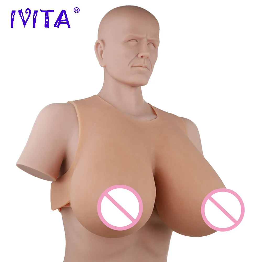 Реалистичная силиконовая грудь IVITA 10 кг поддельные груди для трансвеститов