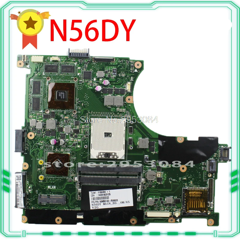 Материнская плата для ноутбука For Asus N56D N56DY N56DR REV2.0 материнская 60 NQOM1002 C03|motherboard for