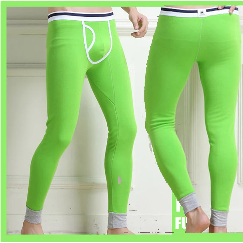 Fashion Winter Man Thermal Underwear Warm Men Cotton Leggings Tight Men Plus Velvet Long Johns Warm Underwear High Quality