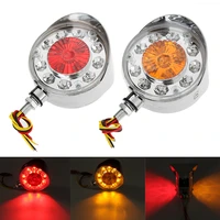 2 pcs double face red yellow side marker lights turn signal lamp for truck trailer bus boat 24v