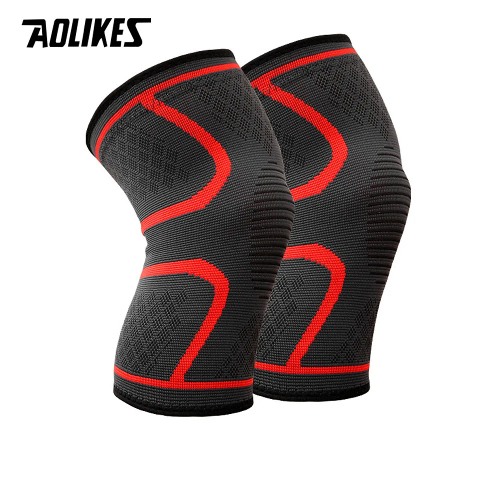AOLIKES 1 пара наколенников для спорта, бега, езды, баскетбола, наколенники для мужчин и женщин, высококачественные дышащие наколенники