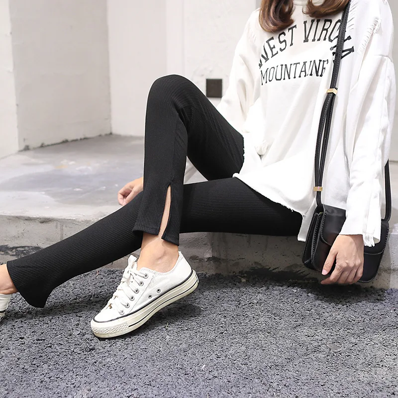 Женские эластичные леггинсы Danjeaner однотонные облегающие узкие брюки женские